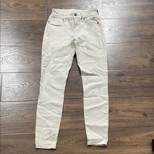 Maurices Cream Straight Leg Jeans